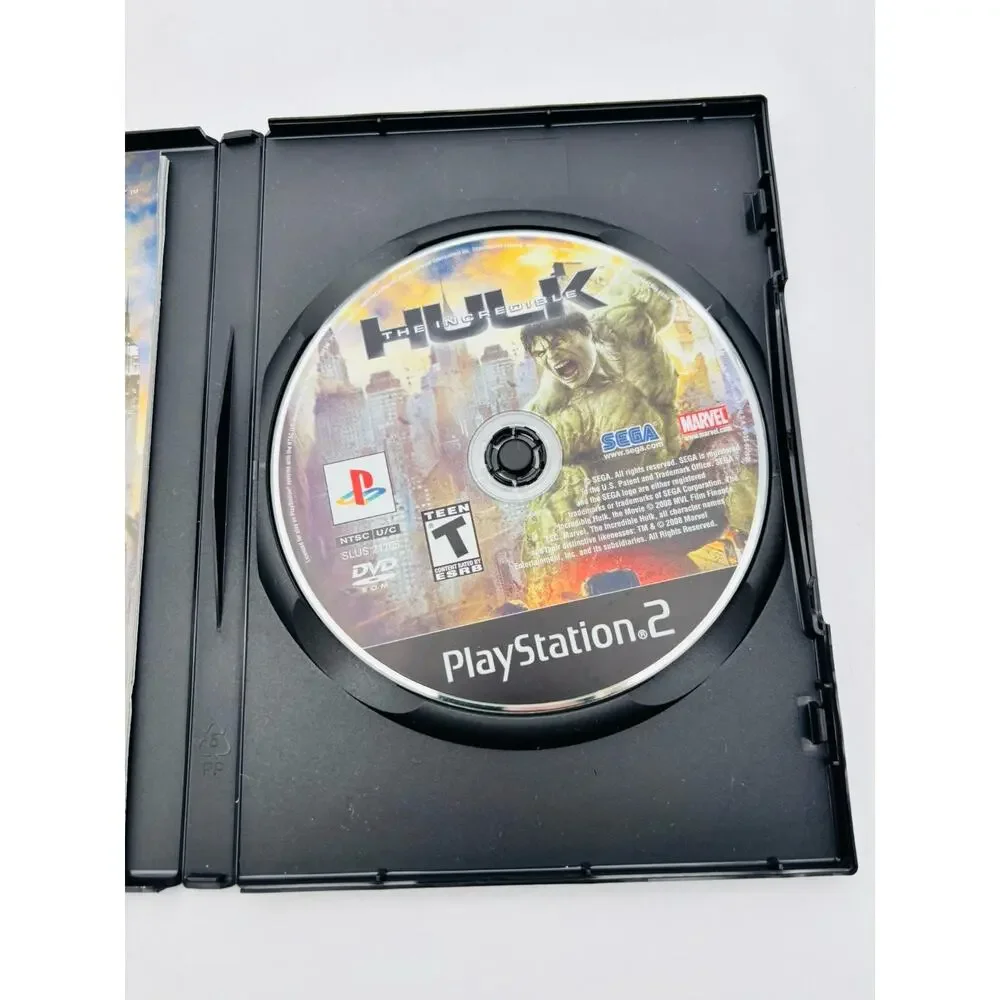 The Incredible Hulk PS2 (Sony Playstation 2, 2008) - CIB Complete Tested Works